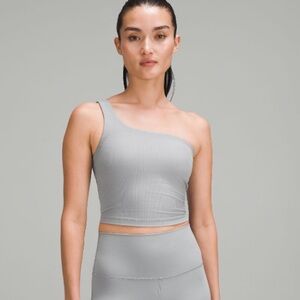 lululemon athletica Ribbed nulu asymmetrical yoga tank top